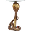 image:imageDesign Toscano Cl5057 Renenutet Egyptian Cobra Snake Diety Side End Table 16 Inches Wide 24 Inches Tall Handcast Polyresin Full Color Paint