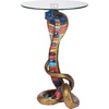 image:imageDesign Toscano Cl5057 Renenutet Egyptian Cobra Snake Diety Side End Table 16 Inches Wide 24 Inches Tall Handcast Polyresin Full Color Paint