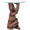 image:imageDesign Toscano Exotic Decor Moroccan Monkey Business Glass Topped Side Table 21 Inch Full Color