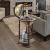 image:imageDesign toscano sj360015 sixteenth century cielo replica globe bar liquor cabinet 18 inches diameter 36 inches tall mdf hardwood and paper blue finishCrema Durata