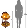 image:imageDesign toscano sj360015 sixteenth century cielo replica globe bar liquor cabinet 18 inches diameter 36 inches tall mdf hardwood and paper blue finishSepia Tone