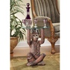 image:imageDesign Toscano Exotic Decor Moroccan Monkey Business Glass Topped Side Table 21 Inch Full Color