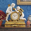 image:imageDesign Toscano Chateau Carbonne Cherub Mantel Clock Statue 10 Inch Polyresin Gold and Ivory