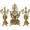 image:imageDesign Toscano Grande Chateau Beaumont Clock and Candelabra Ensemble 24 Inch Complete Set of 3 Pcs Polyresin GoldGold