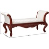 image:imageDesign Toscano Maison Mehieu Upholstered Bench Seat 5 Foot Cherry