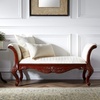 image:imageDesign Toscano Maison Mehieu Upholstered Bench Seat 5 Foot Cherry