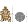 image:imageDesign Toscano Remy Cherubs Angel Mantel Clock 13 inches wide 19 inches tall Cast Stone Resin Antique Gold Finish