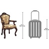 image:imageDesign Toscano Rocaille Carved Victorian Armchair 41 Inch GoldSingle