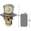 image:imageDesign Toscano Steampunk MAD Hatter Skull Clock