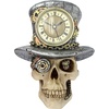 image:imageDesign Toscano Steampunk MAD Hatter Skull Clock