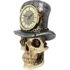image:imageDesign Toscano Steampunk MAD Hatter Skull Clock