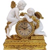 image:imageDesign Toscano Chateau Carbonne Cherub Mantel Clock Statue 10 Inch Polyresin Gold and Ivory