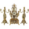 image:imageDesign Toscano Grande Chateau Beaumont Clock and Candelabra Ensemble 24 Inch Complete Set of 3 Pcs Polyresin GoldGold