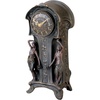 image:imageDesign Toscano KY8022 Dual Maiden Art Nouveau Mantelpiece Clock Verdigris