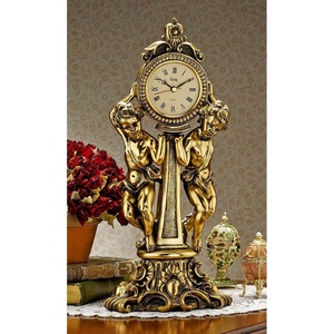 image:imageDesign Toscano Amboise Twin Cherubs Mantle Clock gold
