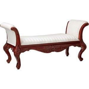 image:imageDesign Toscano Maison Mehieu Upholstered Bench Seat 5 Foot Cherry