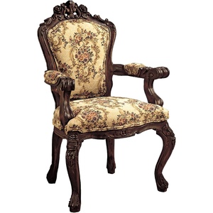 image:imageDesign Toscano Rocaille Carved Victorian Armchair 41 Inch GoldSingle