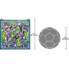 image:imageDesign Toscano Glasgow Basket TiffanyStyle Stained Glass WindowHandcut Stained Glass  Purple  Green  Blue