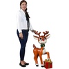 image:imageDesign Toscano Belle Santas RedNosed Christmas Reindeer Statue