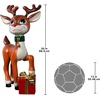 image:imageDesign Toscano Belle Santas RedNosed Christmas Reindeer Statue