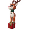 image:imageDesign Toscano Belle Santas RedNosed Christmas Reindeer Statue