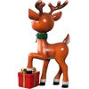image:imageDesign Toscano Belle Santas RedNosed Christmas Reindeer Statue