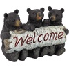 image:imageDesign Toscano Black Bear Cubs Outdoor Welcome Sign Animal Statue 11 Inch Resin Full Color FinishBlack Bear Cubs