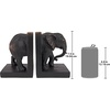 image:imageDesign Toscano Elephant Bookends Statue 7 Inch Set of Two Faux BronzeQM2859800Elephant