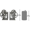image:imageDesign Toscano Industrial Gear Sculptural Iron Bookends