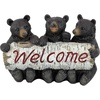 image:imageDesign Toscano Black Bear Cubs Outdoor Welcome Sign Animal Statue 11 Inch Resin Full Color FinishBlack Bear Cubs