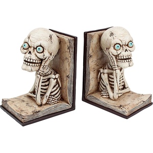 image:imageDesign Toscano Elephant Bookends Statue 7 Inch Set of Two Faux BronzeQM2859800Literary Skeleton