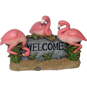 image:imageDesign Toscano Pink Flamingo Welcome Statue Multicolored 145Wx6Dx95H