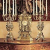 image:imageDesign Toscano Grande Chateau Beaumont Candelabra Candle Holders Set of Two 20 Inch Tall Cast Stone Resin Metallic Gold Finish