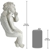 image:imageDesign Toscano JE101261 Angel of Meditation Shelf Sitting Statue 13 Inch Polyresin Antique StoneContemplation
