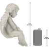 image:imageDesign Toscano JE101261 Angel of Meditation Shelf Sitting Statue 13 Inch Polyresin Antique StoneMeditation