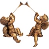 image:imageDesign Toscano JE930801 Trumpeting Angels of Peters Square Holiday Statue Ornaments Set of Two Boy amp Girl 7 inches Wide 13 inches Tall Handcast Polyresin Antique Gold FinishBoy  Girl