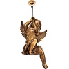 image:imageDesign Toscano JE930801 Trumpeting Angels of Peters Square Holiday Statue Ornaments Set of Two Boy amp Girl 7 inches Wide 13 inches Tall Handcast Polyresin Antique Gold FinishGirl