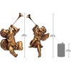 image:imageDesign Toscano JE930801 Trumpeting Angels of Peters Square Holiday Statue Ornaments Set of Two Boy amp Girl 7 inches Wide 13 inches Tall Handcast Polyresin Antique Gold FinishBoy  Girl