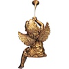 image:imageDesign Toscano JE930801 Trumpeting Angels of Peters Square Holiday Statue Ornaments Set of Two Boy amp Girl 7 inches Wide 13 inches Tall Handcast Polyresin Antique Gold FinishGirl
