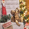 image:imageDesign Toscano JE930801 Trumpeting Angels of Peters Square Holiday Statue Ornaments Set of Two Boy amp Girl 7 inches Wide 13 inches Tall Handcast Polyresin Antique Gold FinishBoy