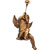 image:imageDesign Toscano JE930801 Trumpeting Angels of Peters Square Holiday Statue Ornaments Set of Two Boy amp Girl 7 inches Wide 13 inches Tall Handcast Polyresin Antique Gold FinishGirl