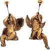 image:imageDesign Toscano JE930801 Trumpeting Angels of Peters Square Holiday Statue Ornaments Set of Two Boy amp Girl 7 inches Wide 13 inches Tall Handcast Polyresin Antique Gold FinishBoy  Girl