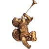 image:imageDesign Toscano JE930801 Trumpeting Angels of Peters Square Holiday Statue Ornaments Set of Two Boy amp Girl 7 inches Wide 13 inches Tall Handcast Polyresin Antique Gold FinishBoy