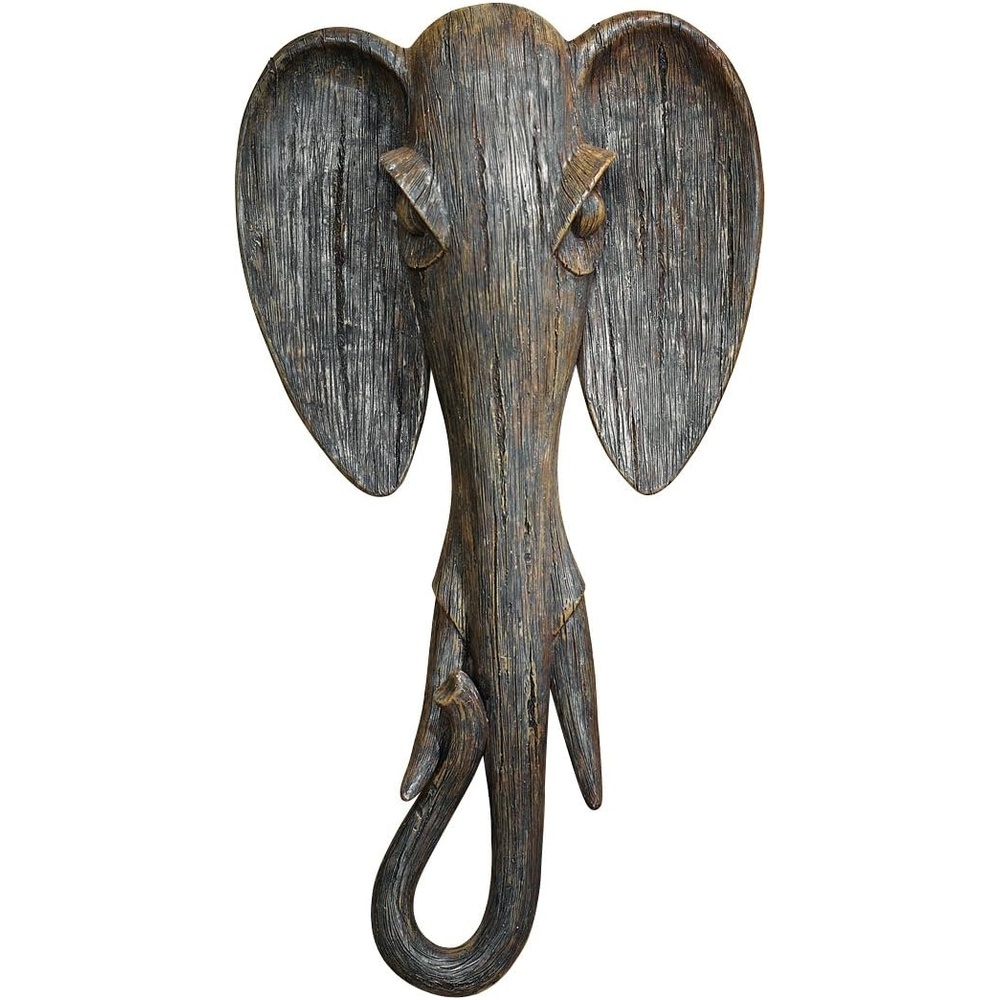 image:imageDesign Toscano QS91812 Elephant Animal Mask of the Savannah Wall Decor Sculpture MulticoloredElephant