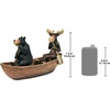 image:imageMoose and Black Bear in a Boat StatueFull Color Finish
