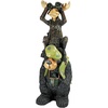 image:imageMoose and Black Bear in a Boat StatueFull Color Finish