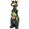 image:imageMoose and Black Bear in a Boat StatueFull Color Finish