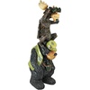 image:imageMoose and Black Bear in a Boat StatueFull Color Finish