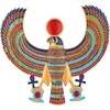 image:imageDesign Toscano Egypitan Decor Eye of Horus Wall Sculpture Plaque 12 Inch Polyresin Full Color QL124212Horus Plaque