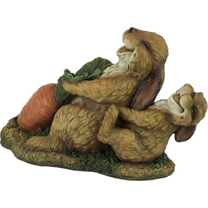 image:imageDesign Toscano EU1054 Carotene the Rabbit with Carrots Easter Dcor IndoorOutdoor Garden Statue 6 Inches Wide 12 Inches Tall Handcast Polyresin Full Color FinishSolid